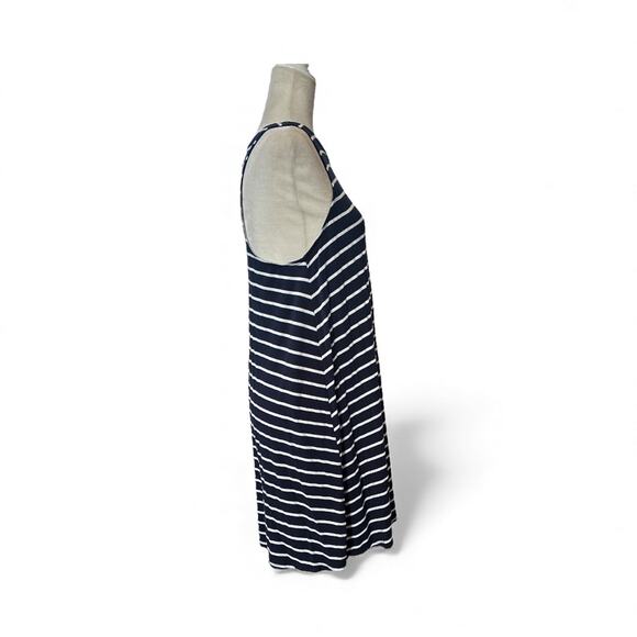 Abercrombie & Fitch Women’s Blue White Nautical Stripped Sleeveless Dress size M - Picture 6 of 9